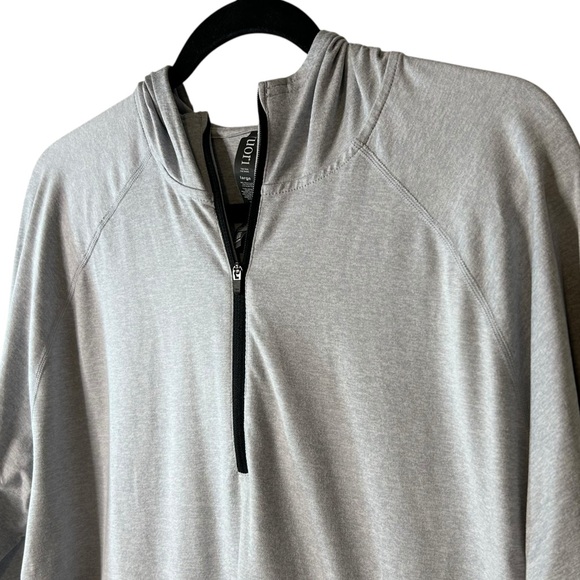 VUORI | Men’s Ponto Performance 1/2 Zip Hoodie - Heathered Grey - Sz Large - Picture 2 of 8